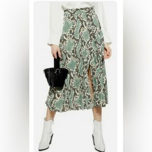 TopShop Snake Print Skirt